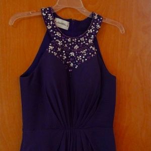 Purple beaded cocktail dress, Light in the Box, size 4/6